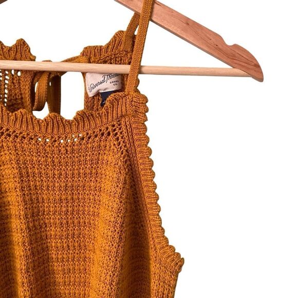 Universal Thread Crochet Sleeveless Halter Romper in Marigold Size Medium - Picture 10 of 15